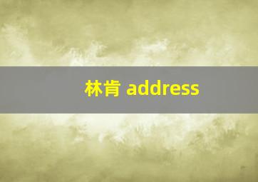 林肯 address